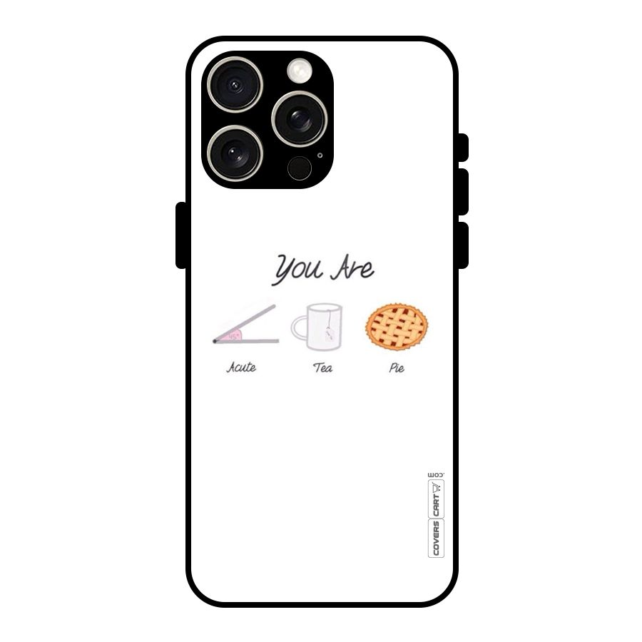 Acute Tea Pie Glass Back Case for iPhone 15 Pro Max