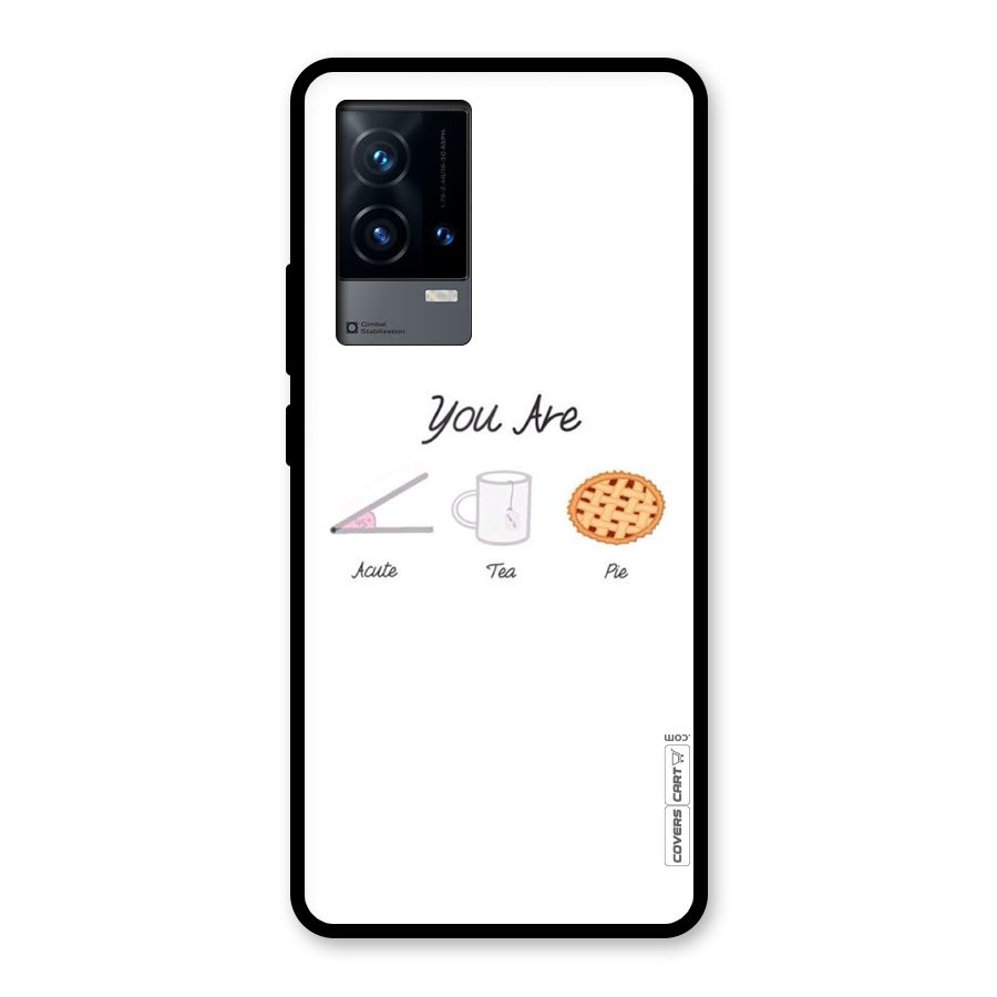 Acute Tea Pie Glass Back Case for iQOO 9 5G