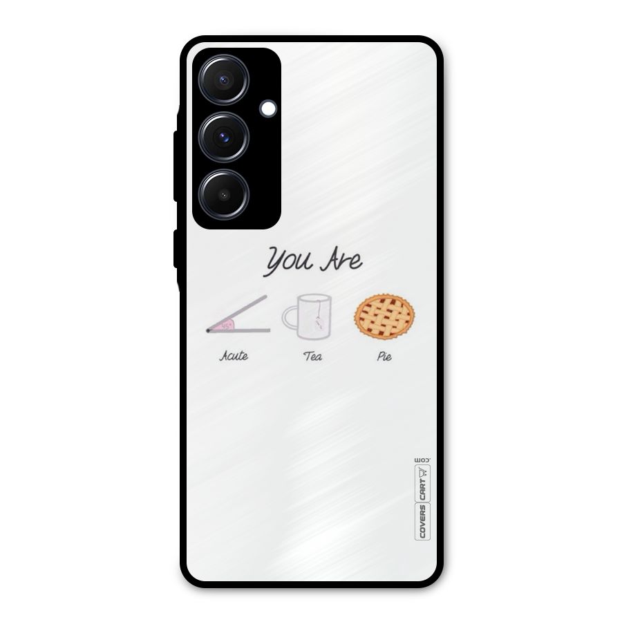 Acute Tea Pie Metal Back Case for Galaxy A55