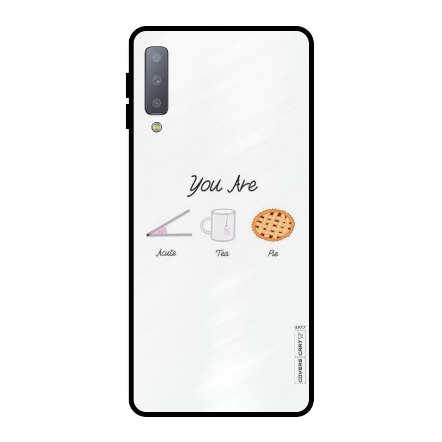 Acute Tea Pie Metal Back Case for Galaxy A7 (2018)