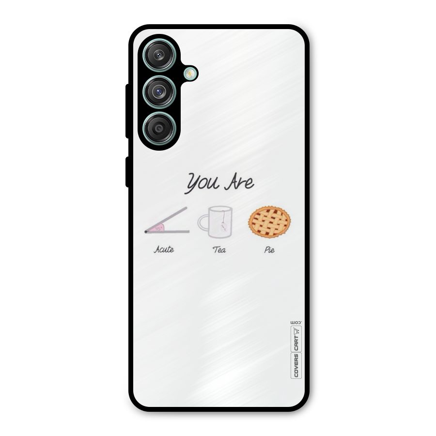 Acute Tea Pie Metal Back Case for Galaxy M55 5G