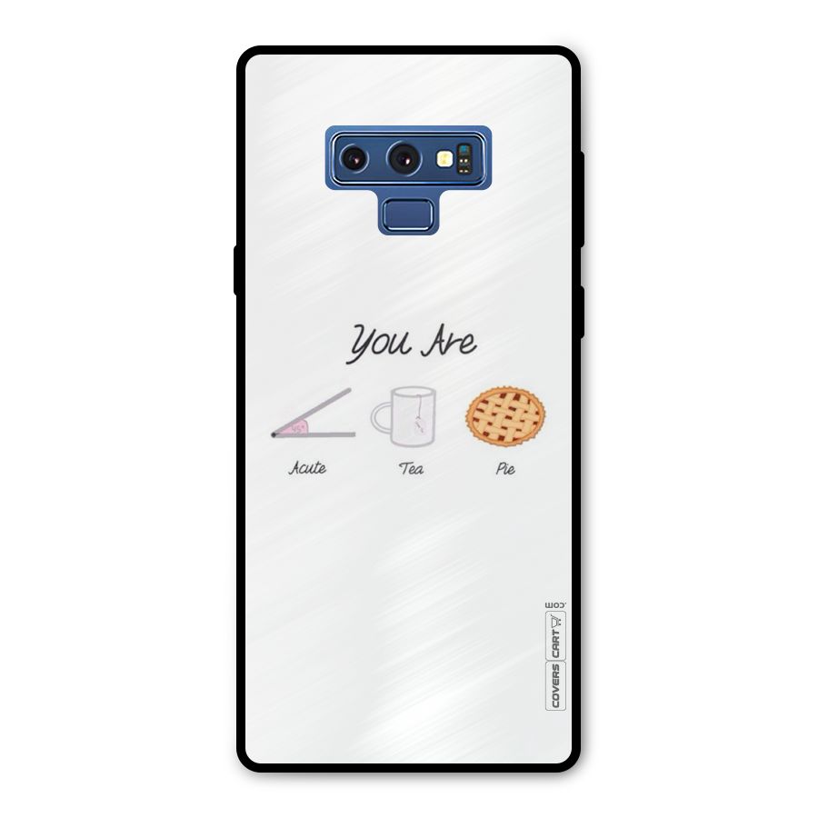 Acute Tea Pie Metal Back Case for Galaxy Note 9