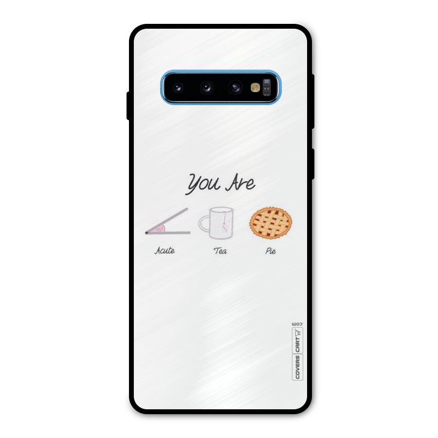 Acute Tea Pie Metal Back Case for Galaxy S10
