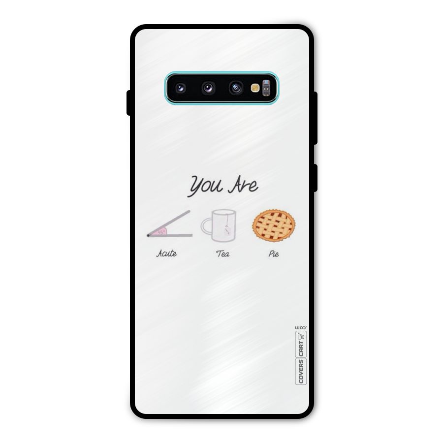 Acute Tea Pie Metal Back Case for Galaxy S10 Plus