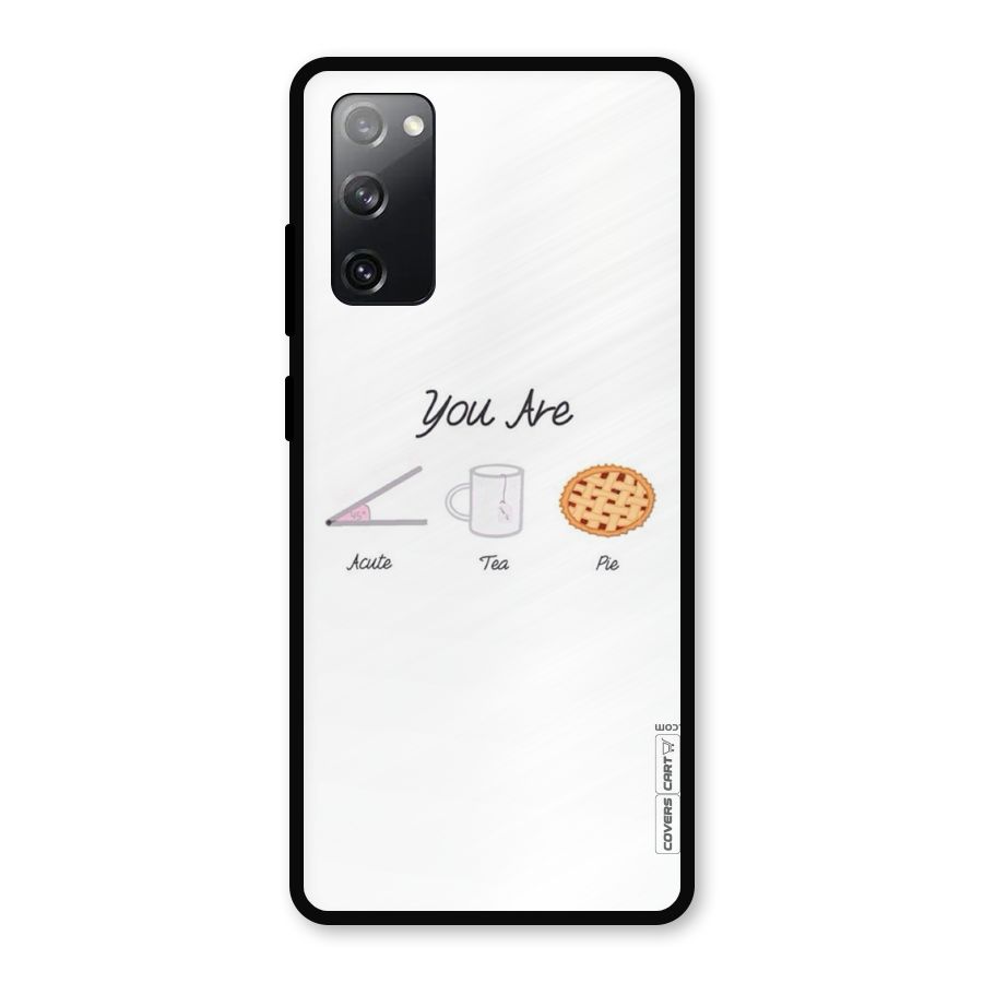 Acute Tea Pie Metal Back Case for Galaxy S20 FE 5G