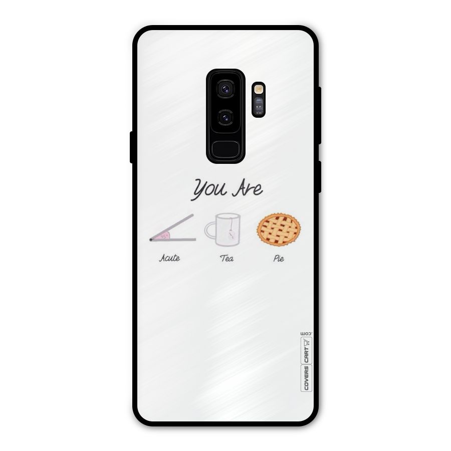 Acute Tea Pie Metal Back Case for Galaxy S9 Plus