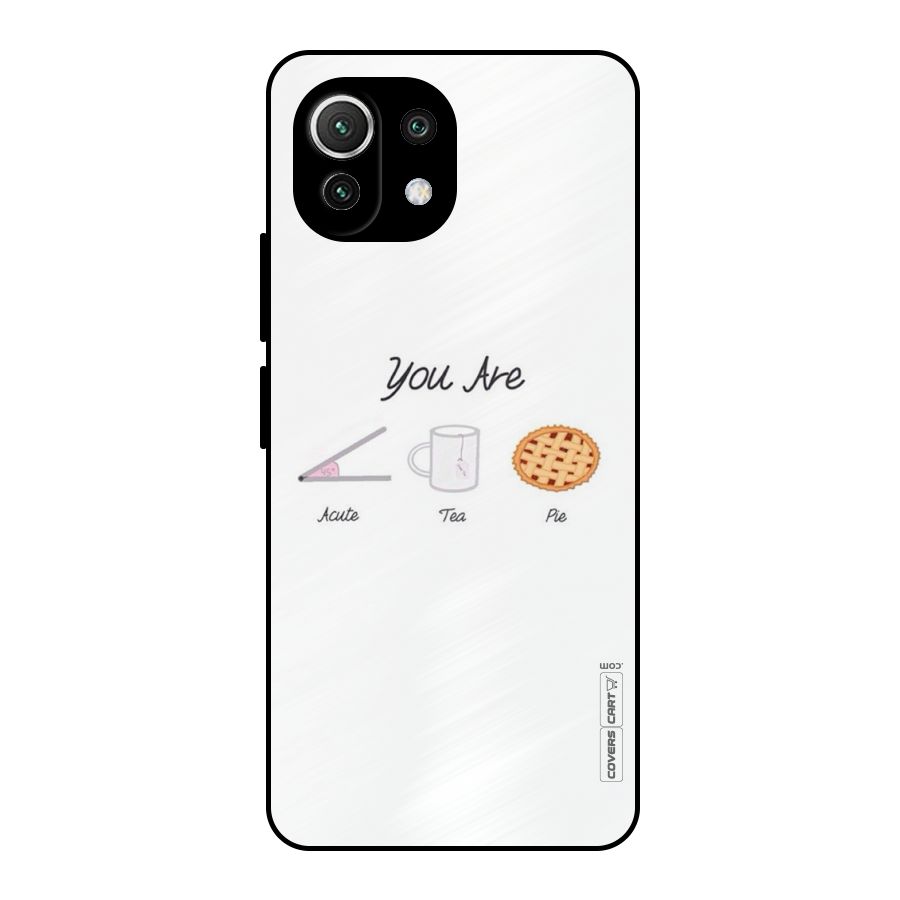 Acute Tea Pie Metal Back Case for Mi 11 Lite NE 5G