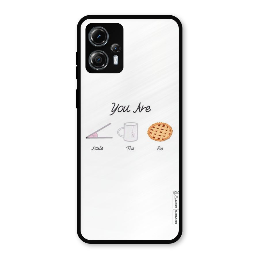 Acute Tea Pie Metal Back Case for Moto G13