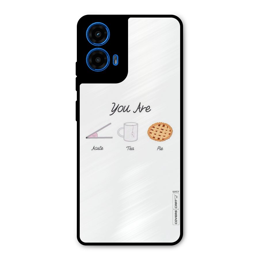 Acute Tea Pie Metal Back Case for Moto G45