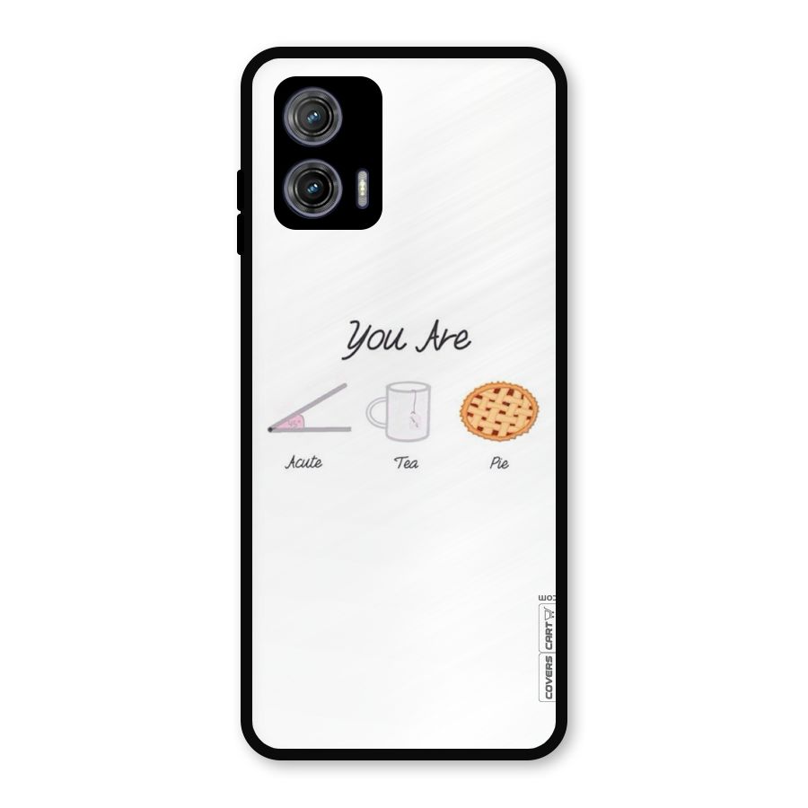 Acute Tea Pie Metal Back Case for Moto G73