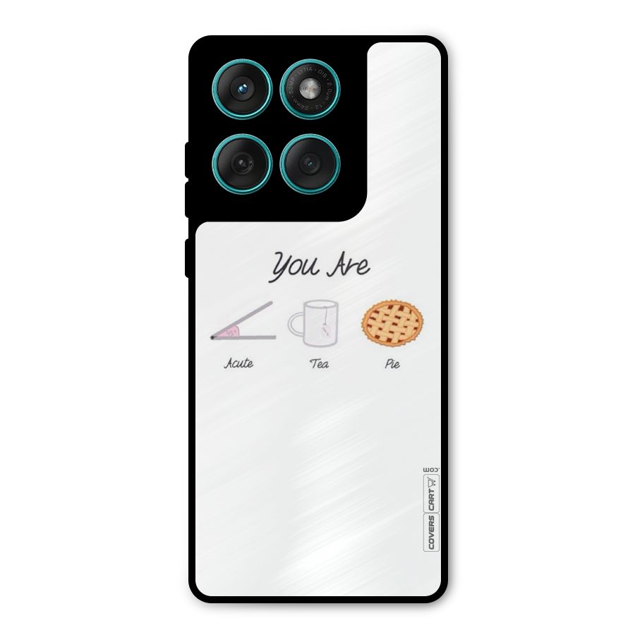 Acute Tea Pie Metal Back Case for Motorola Edge 60