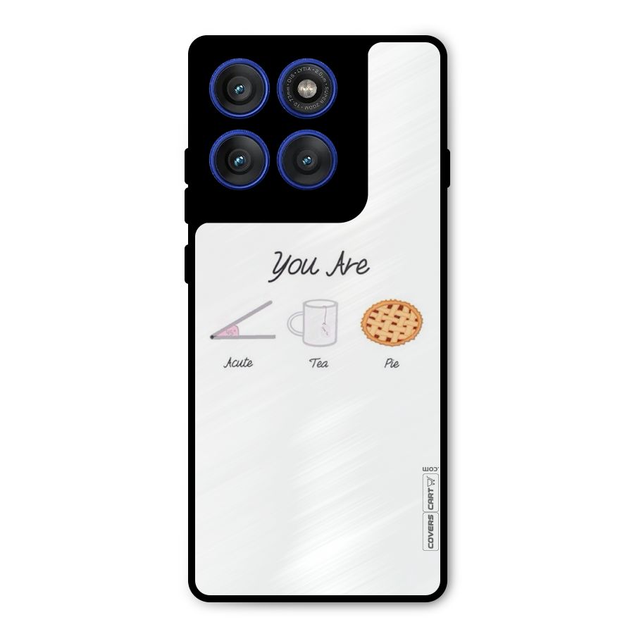 Acute Tea Pie Metal Back Case for Motorola Edge 60 Pro
