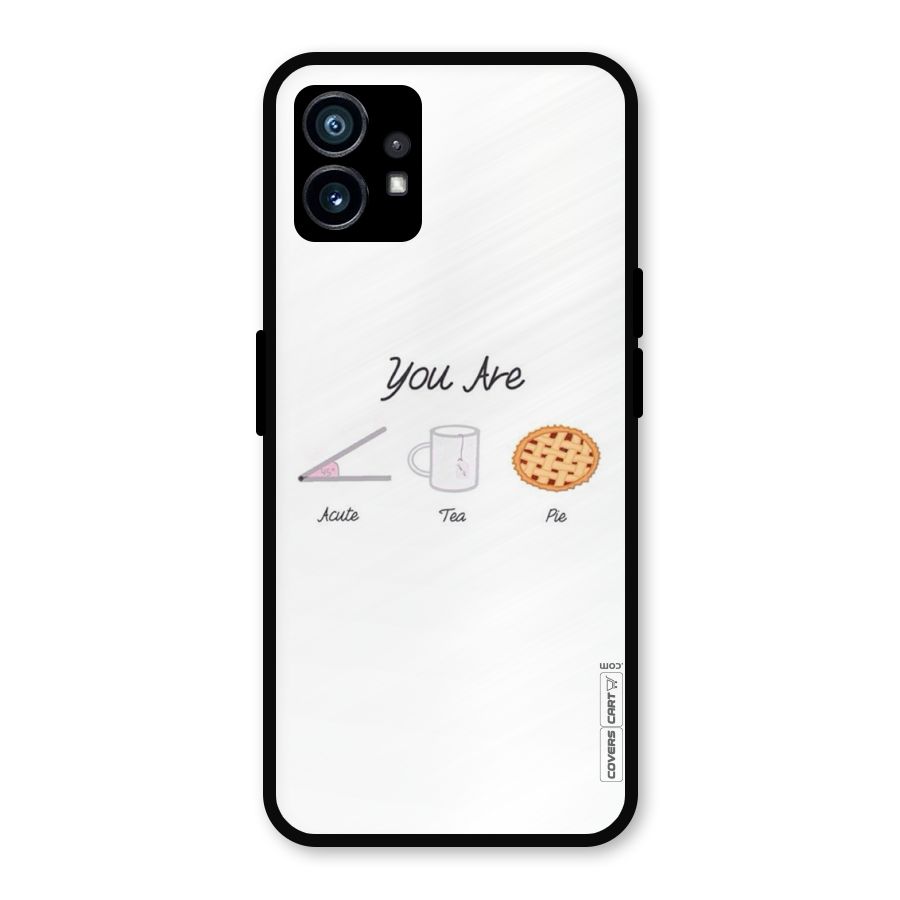 Acute Tea Pie Metal Back Case for Nothing Phone 1