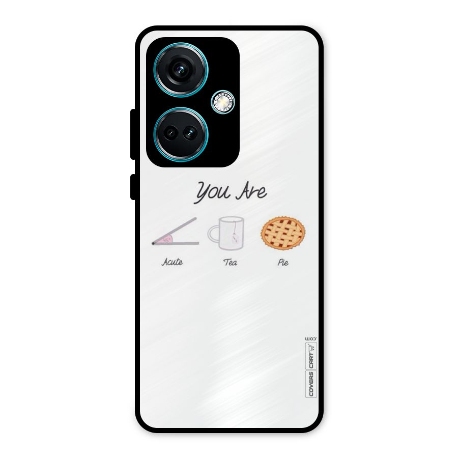 Acute Tea Pie Metal Back Case for OnePlus Nord CE 3 5G