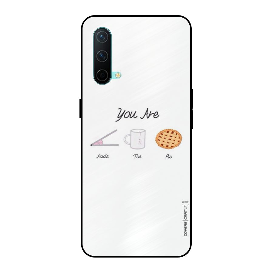 Acute Tea Pie Metal Back Case for OnePlus Nord CE 5G
