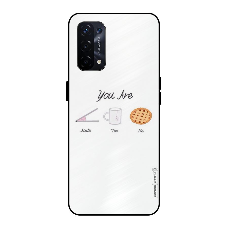 Acute Tea Pie Metal Back Case for Oppo A74 5G