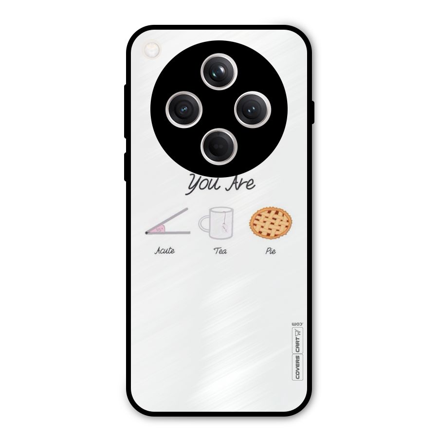 Acute Tea Pie Metal Back Case for Oppo Find X8