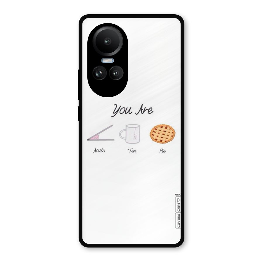 Acute Tea Pie Metal Back Case for Oppo Reno10 Pro