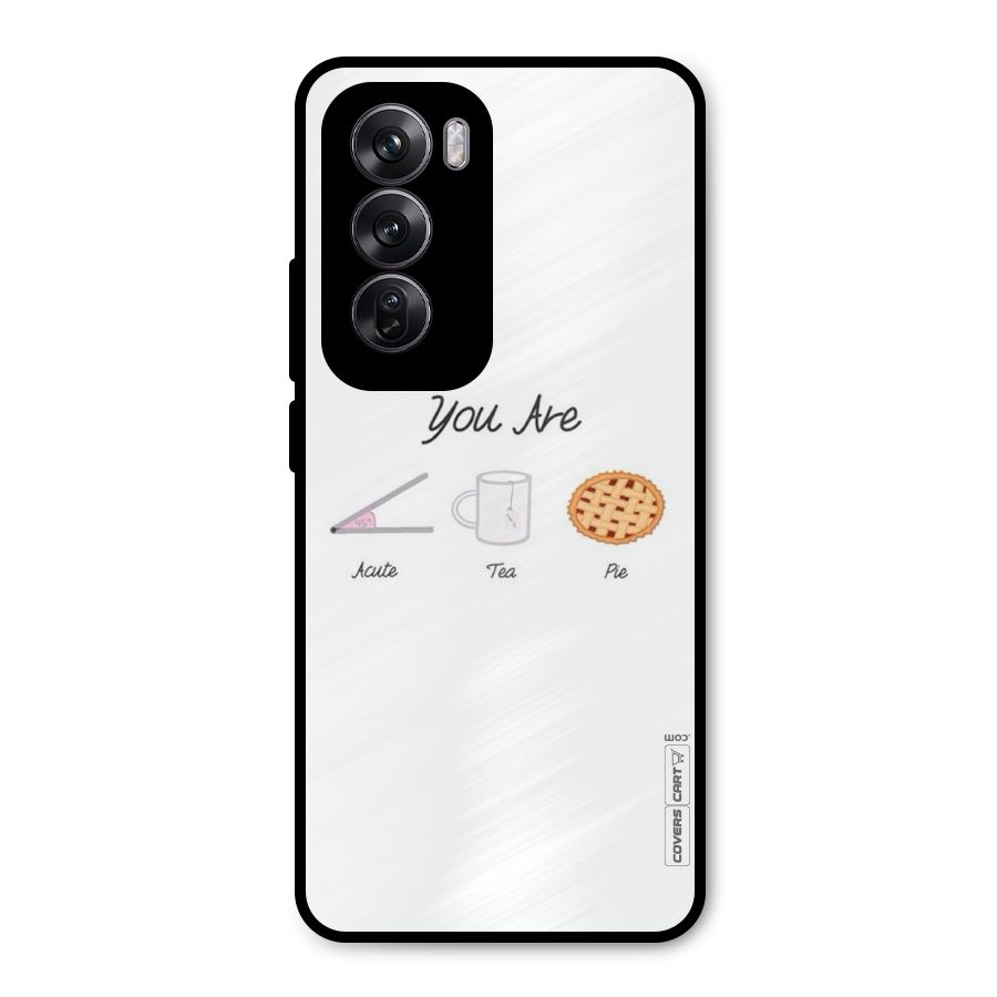 Acute Tea Pie Metal Back Case for Oppo Reno12 Pro