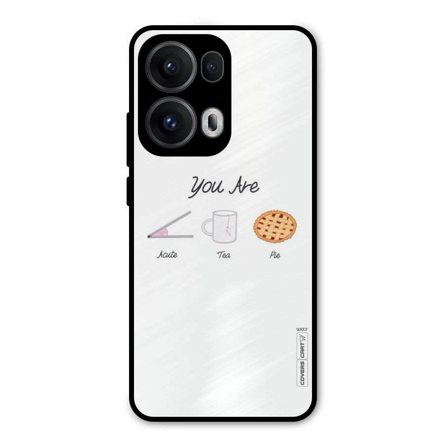 Acute Tea Pie Metal Back Case for Oppo Reno13 Pro