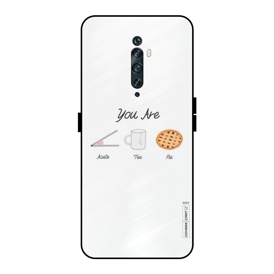 Acute Tea Pie Metal Back Case for Oppo Reno2 F