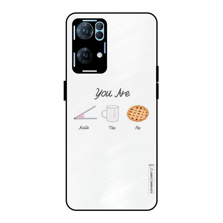 Acute Tea Pie Metal Back Case for Oppo Reno7 Pro 5G