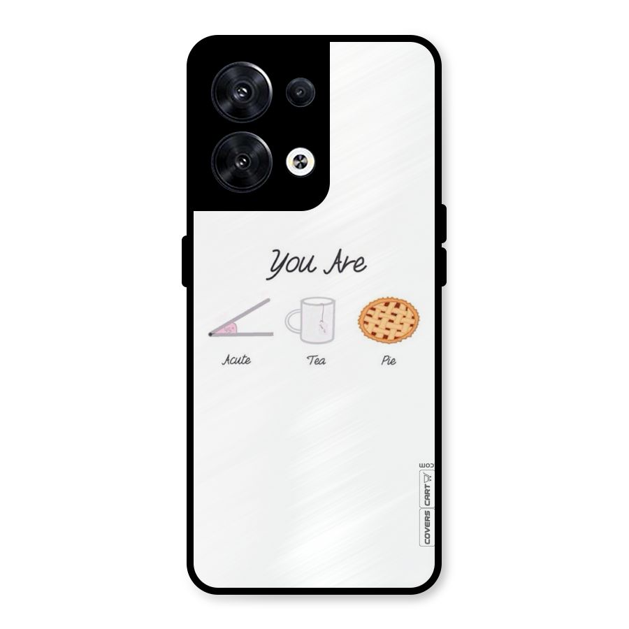Acute Tea Pie Metal Back Case for Oppo Reno8 5G