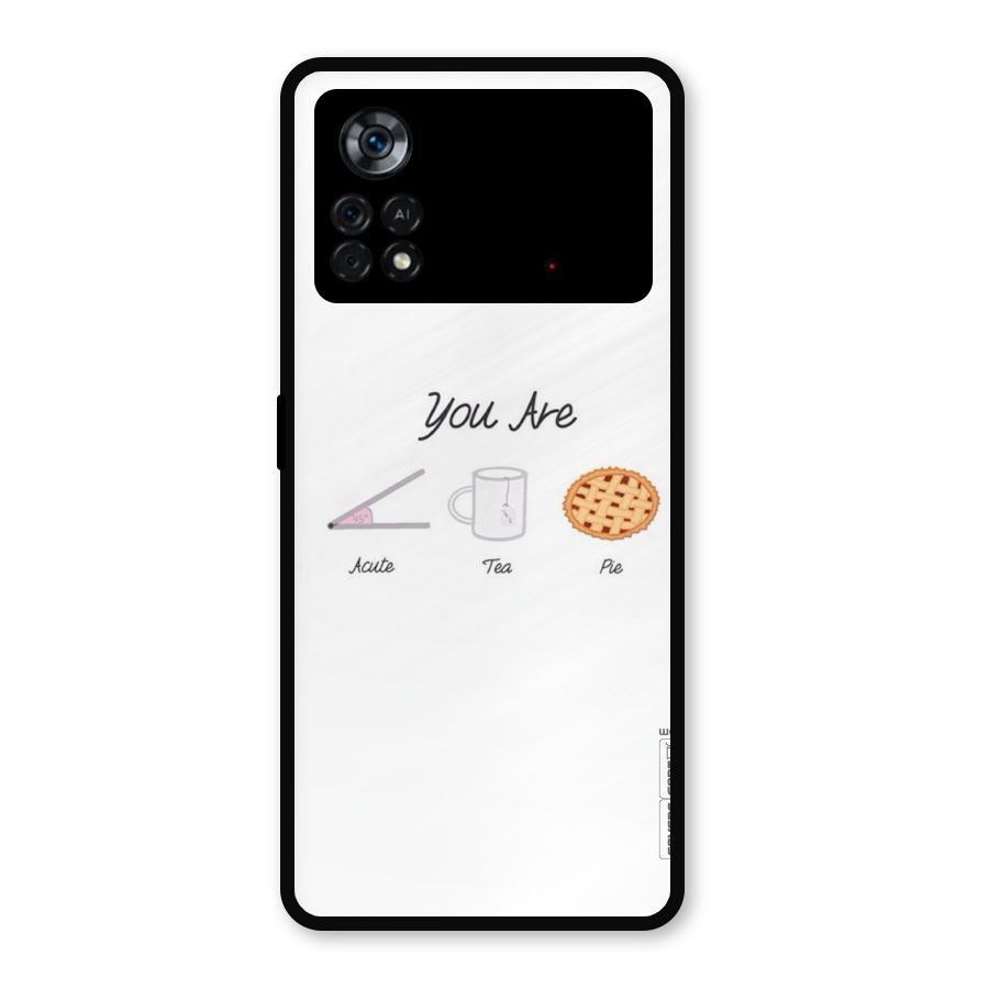 Acute Tea Pie Metal Back Case for Poco X4 Pro 5G