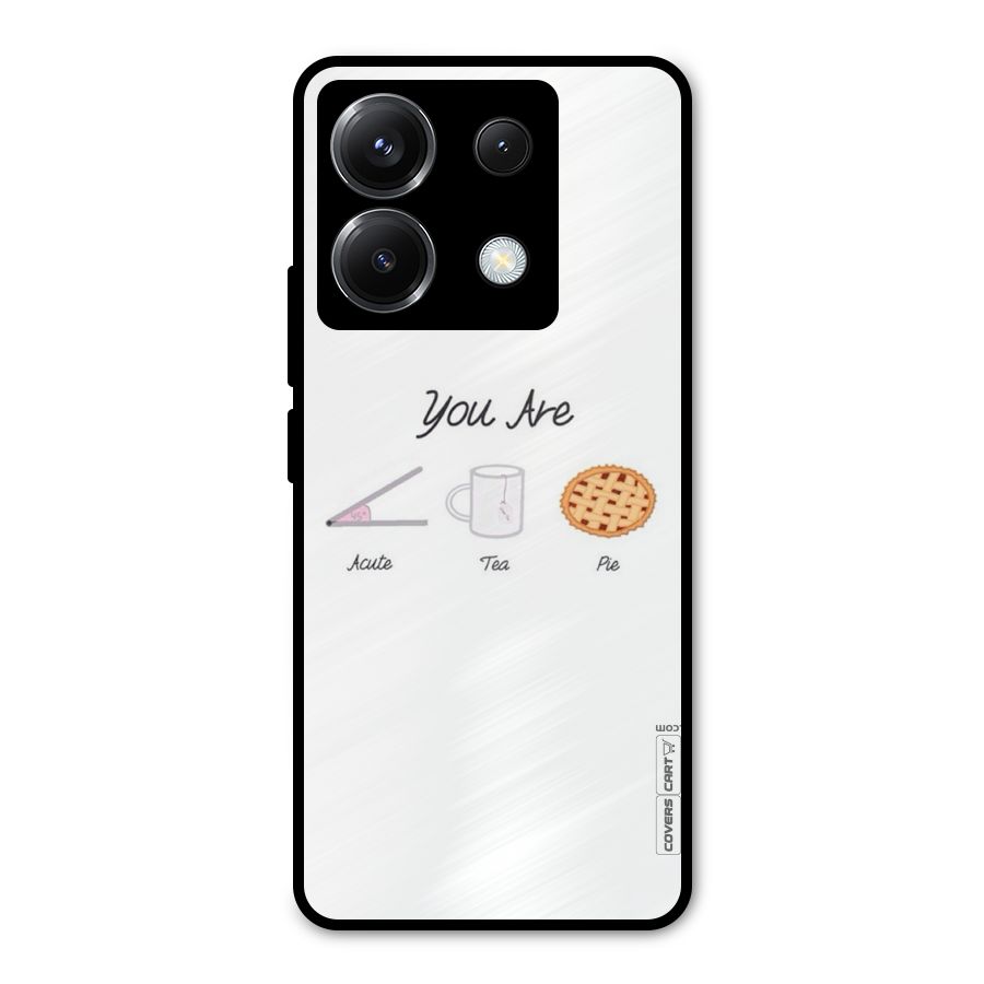 Acute Tea Pie Metal Back Case for Poco X6
