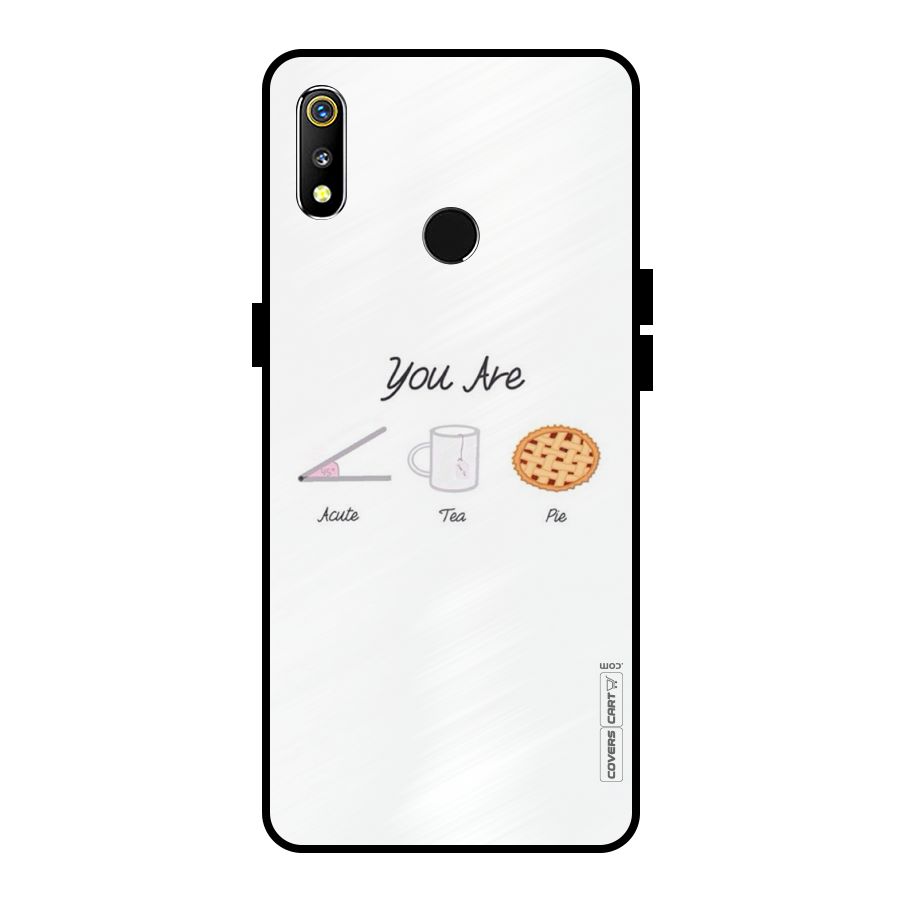 Acute Tea Pie Metal Back Case for Realme 3i