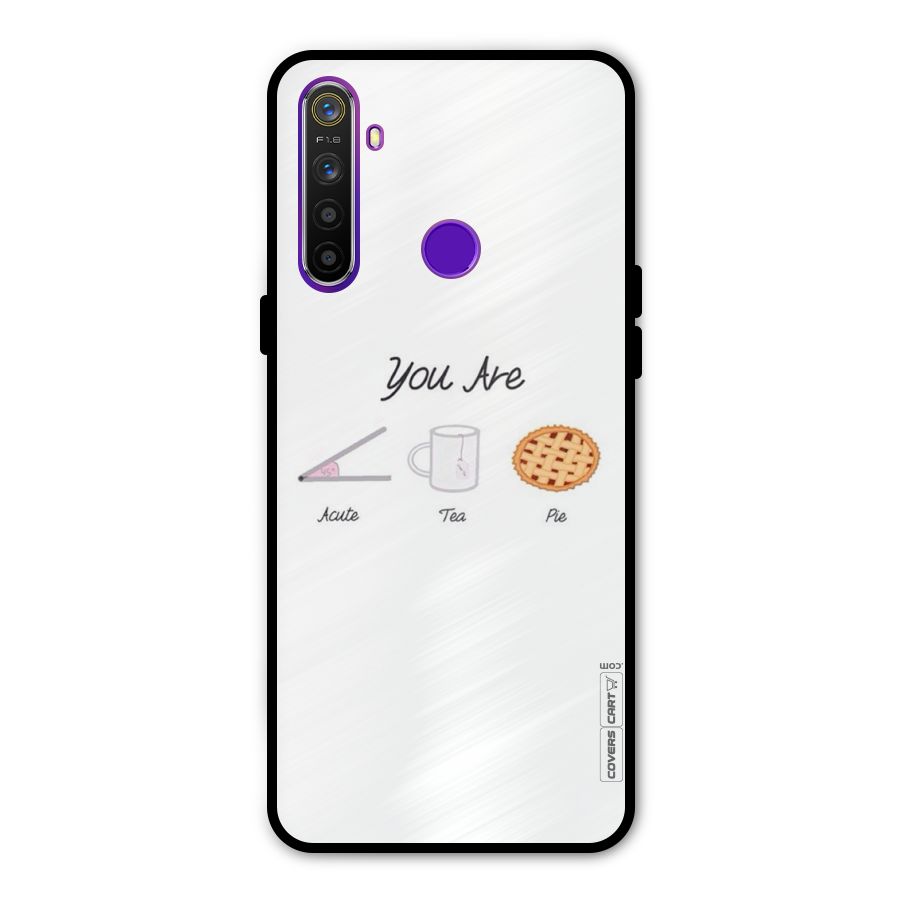 Acute Tea Pie Metal Back Case for Realme 5