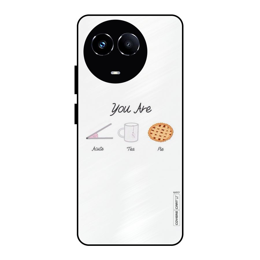 Acute Tea Pie Metal Back Case for Realme Narzo 60X