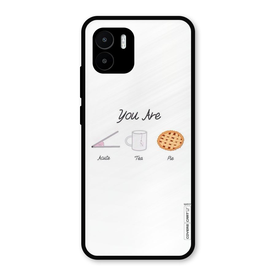 Acute Tea Pie Metal Back Case for Redmi A2