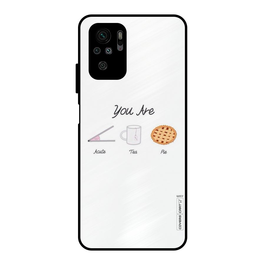 Acute Tea Pie Metal Back Case for Redmi Note 10S