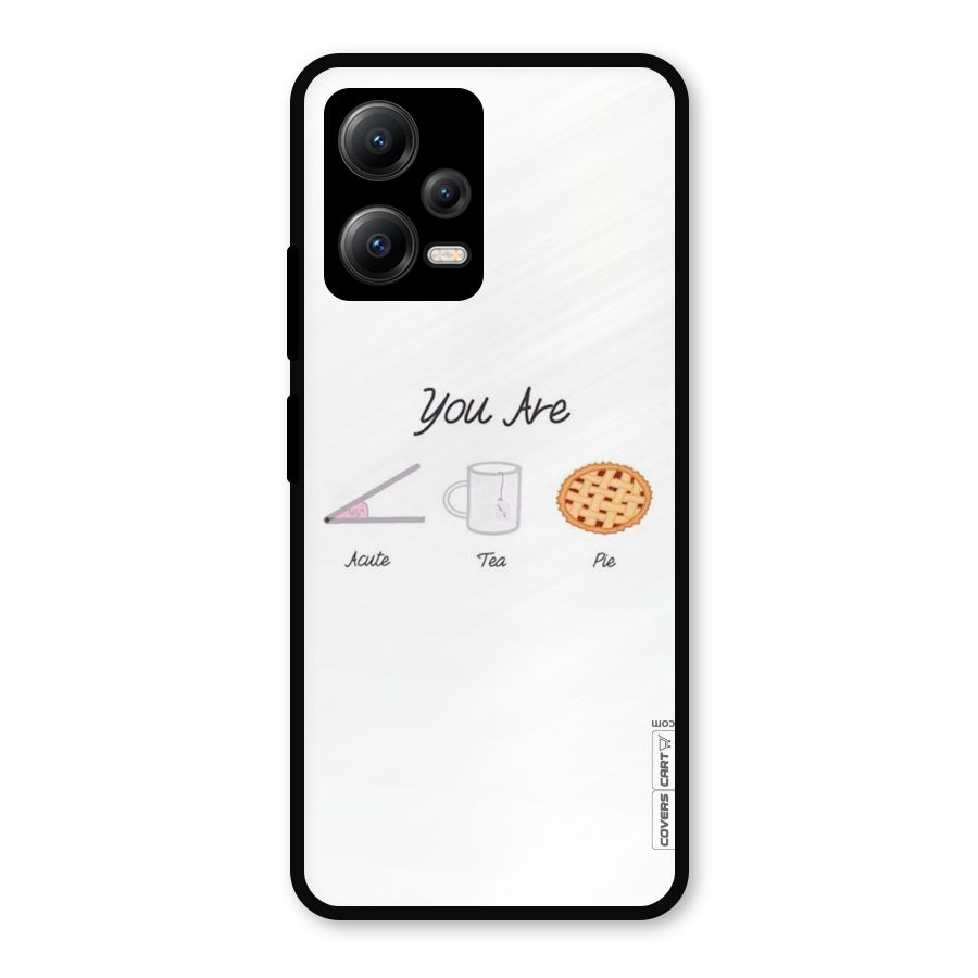 Acute Tea Pie Metal Back Case for Redmi Note 12 5G