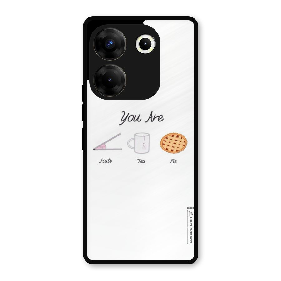 Acute Tea Pie Metal Back Case for Tecno Camon 20