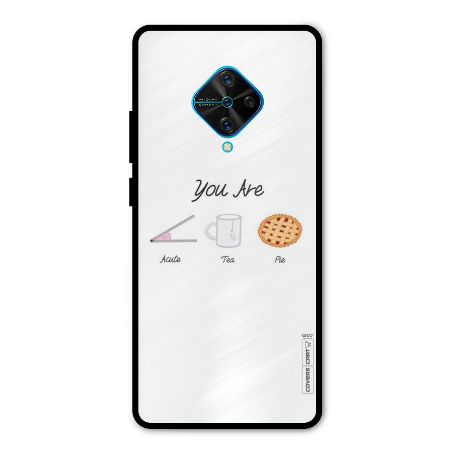 Acute Tea Pie Metal Back Case for Vivo S1 Pro