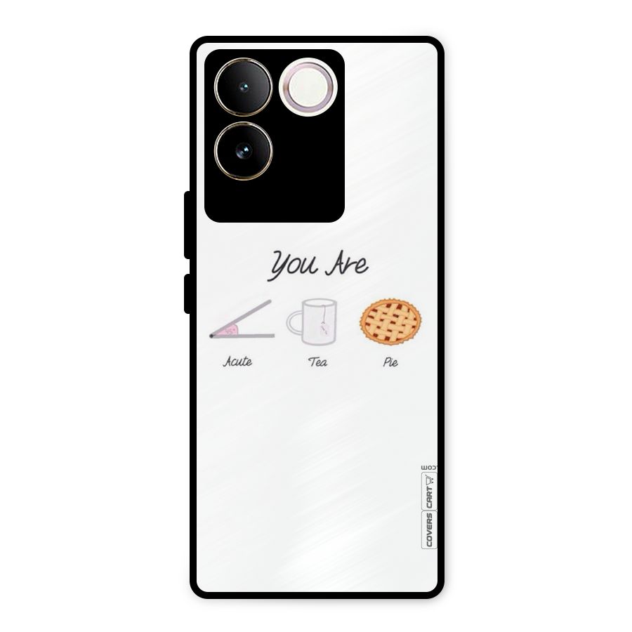 Acute Tea Pie Metal Back Case for Vivo T2 Pro