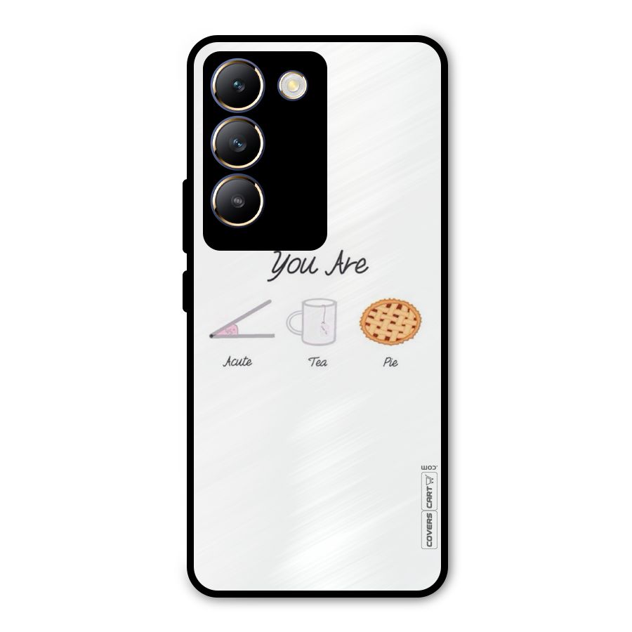 Acute Tea Pie Metal Back Case for Vivo T3 5G