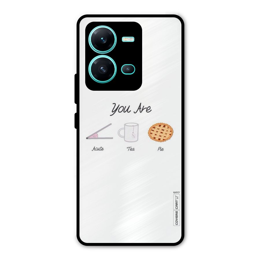 Acute Tea Pie Metal Back Case for Vivo V25
