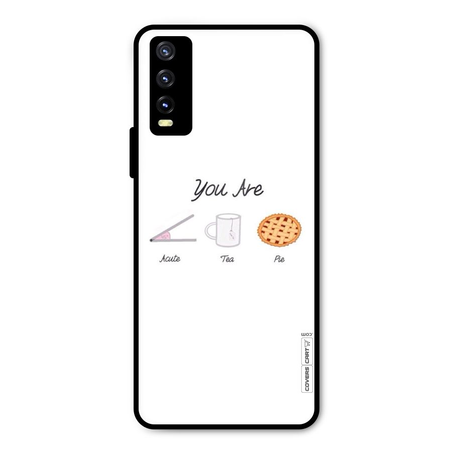 Acute Tea Pie Metal Back Case for Vivo Y20