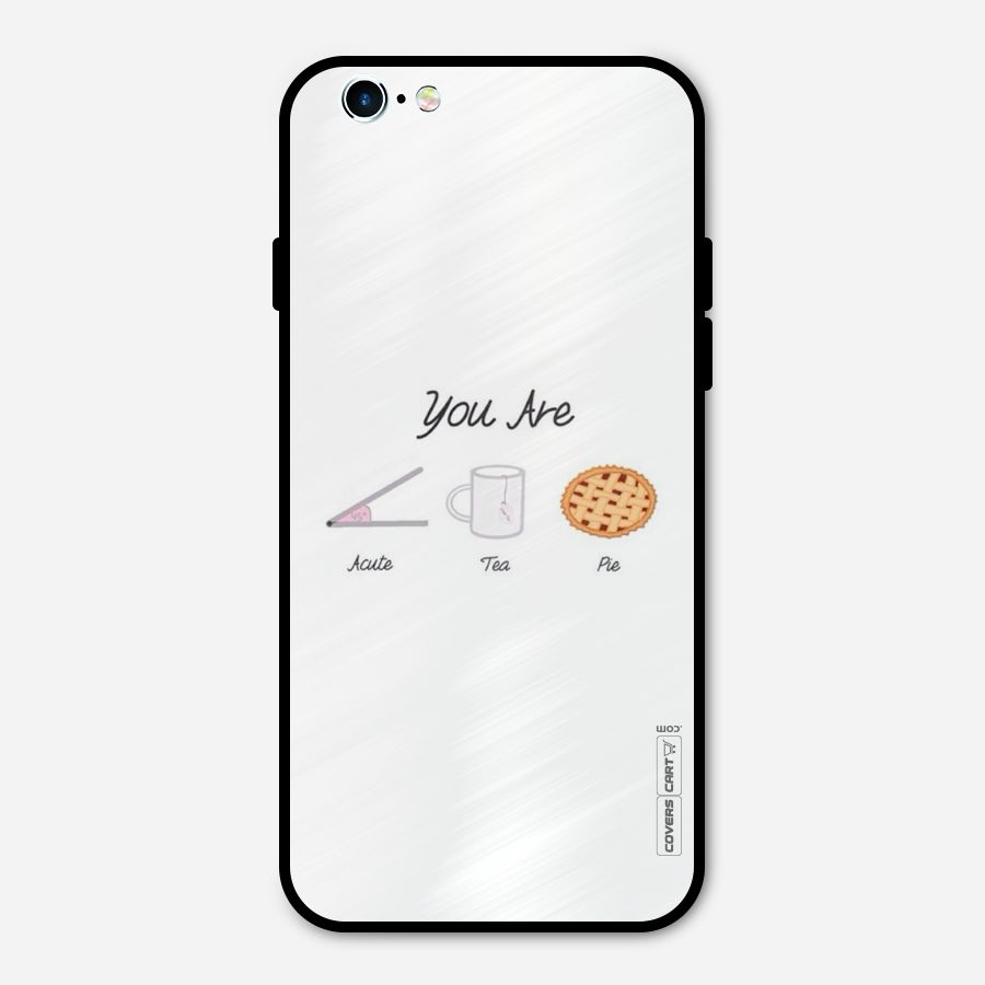Acute Tea Pie Metal Back Case for iPhone 6 6s
