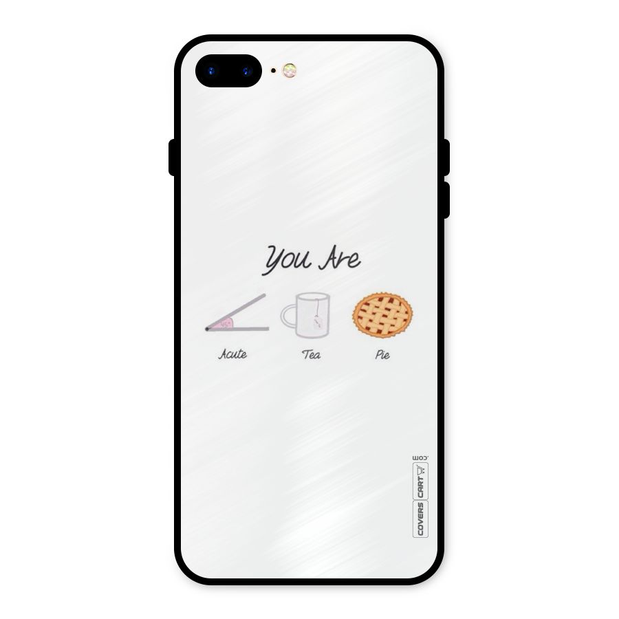 Acute Tea Pie Metal Back Case for iPhone 8 Plus