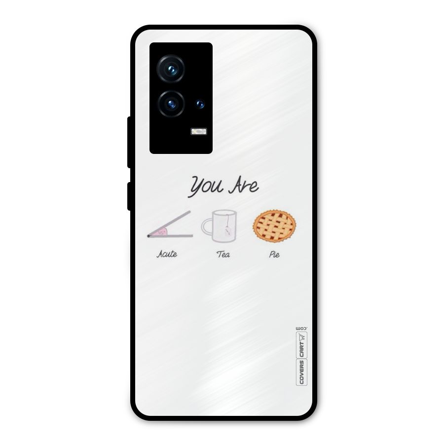 Acute Tea Pie Metal Back Case for iQOO 9 5G