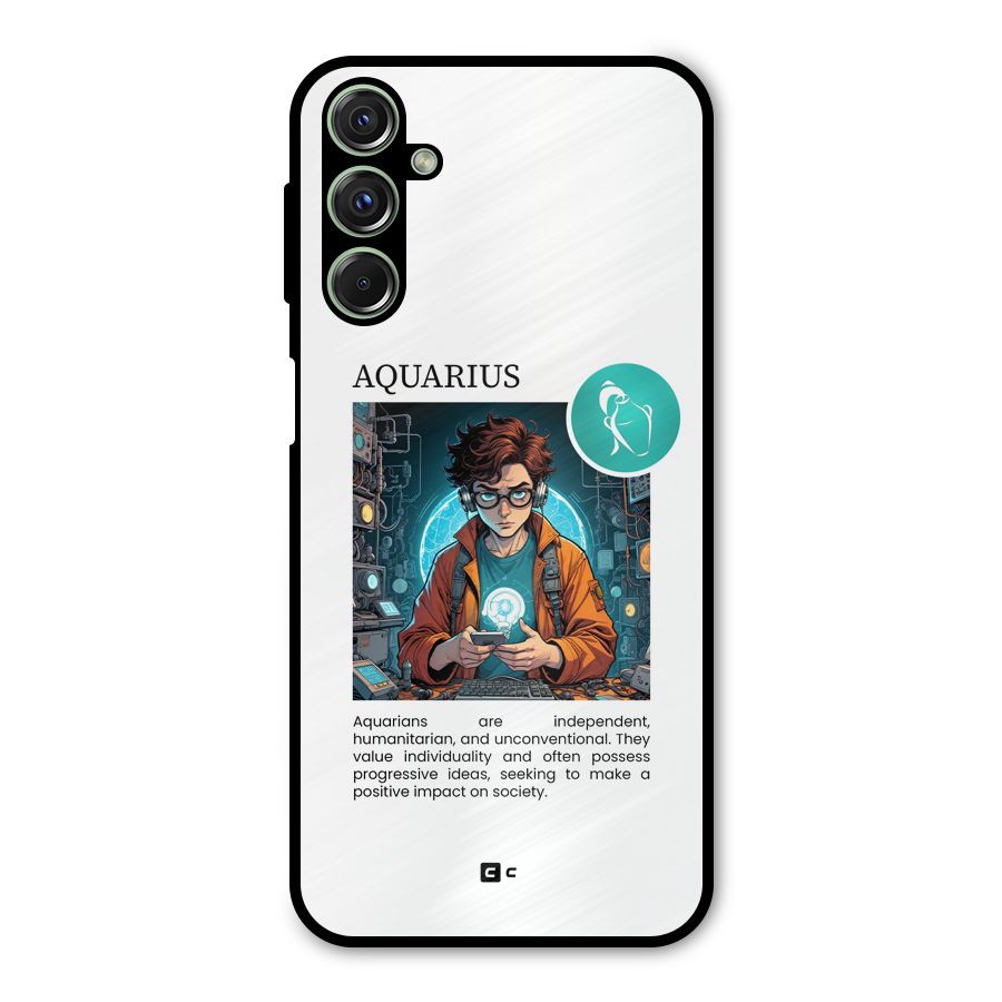 Admire Aquarius Metal Back Case for Galaxy F34
