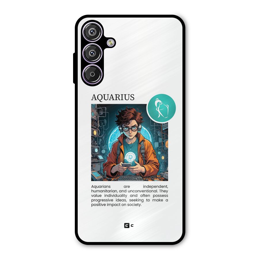 Admire Aquarius Metal Back Case for Galaxy M15