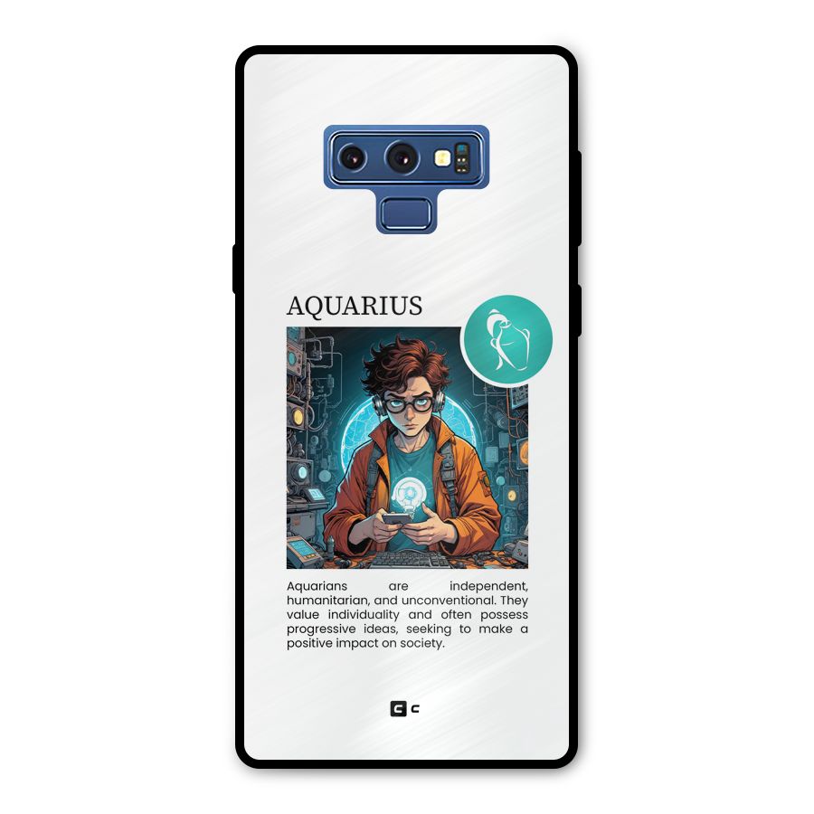 Admire Aquarius Metal Back Case for Galaxy Note 9