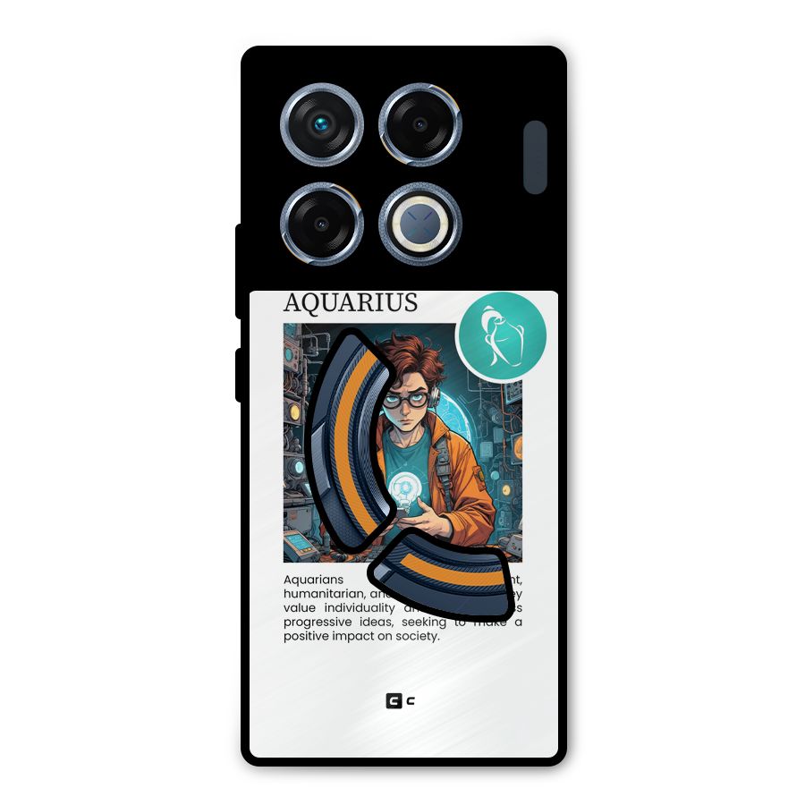 Admire Aquarius Metal Back Case for Infinix GT 20 Pro