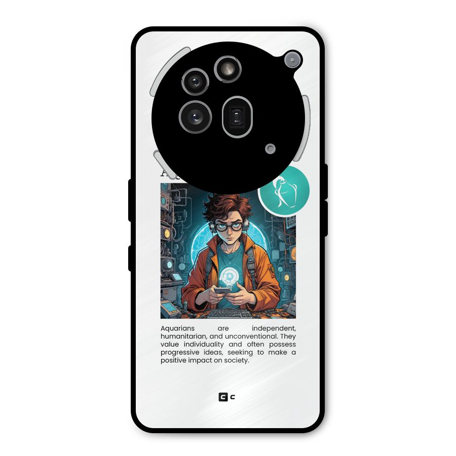Admire Aquarius Metal Back Case for Nothing Phone 3a Pro
