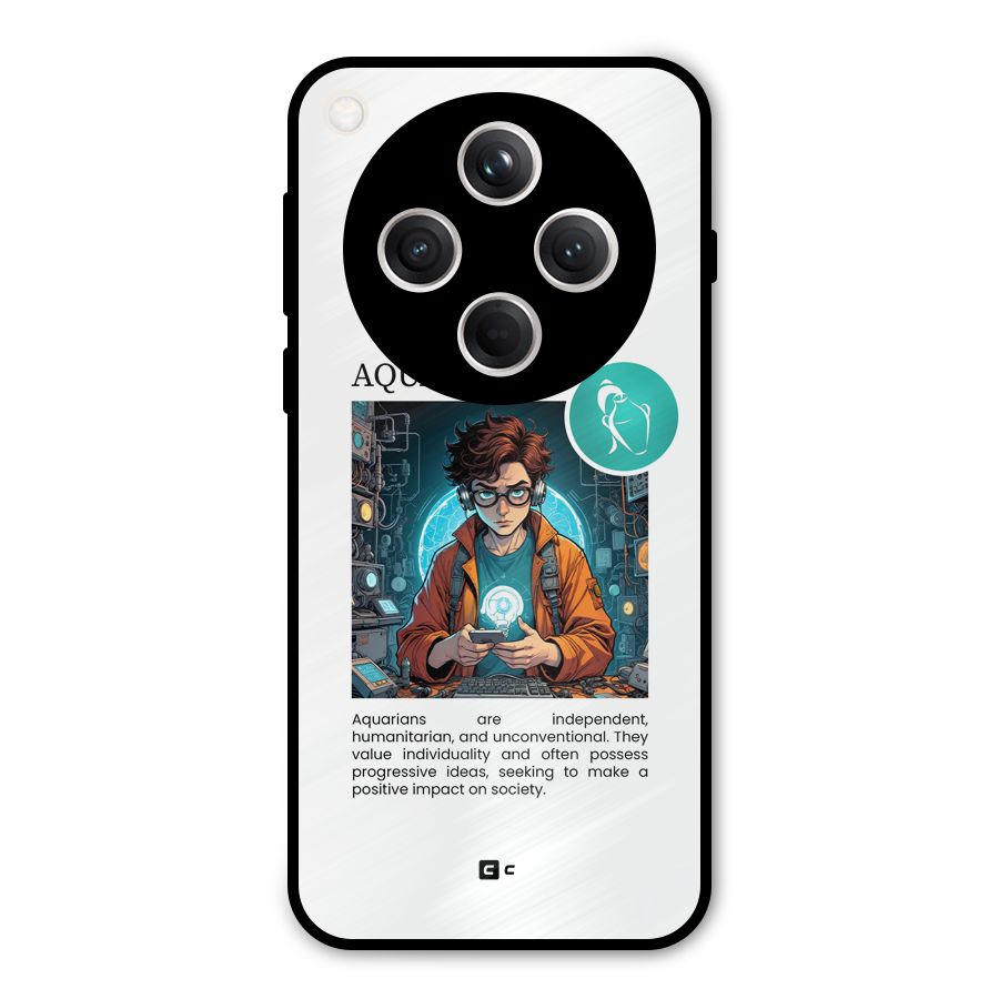 Admire Aquarius Metal Back Case for Oppo Find X8